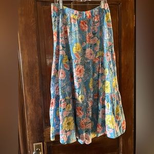 Loft size XL floral skirt